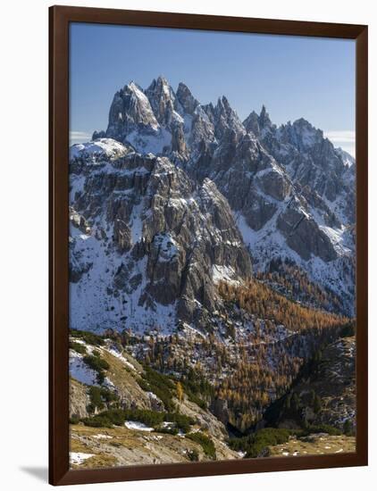 The Peaks of the Cadini Mountain Range, Cadini Di Misurina in the Dolomites, Tre Cime Di Lavaredo-Martin Zwick-Framed Photographic Print