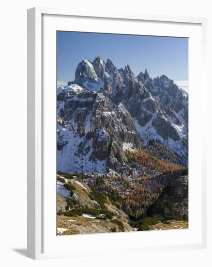 The Peaks of the Cadini Mountain Range, Cadini Di Misurina in the Dolomites, Tre Cime Di Lavaredo-Martin Zwick-Framed Photographic Print