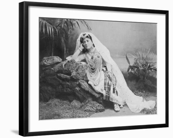 The Pearl Fishers a Photo of Amparo Alabau in the Leading Role of Valencia-null-Framed Photographic Print