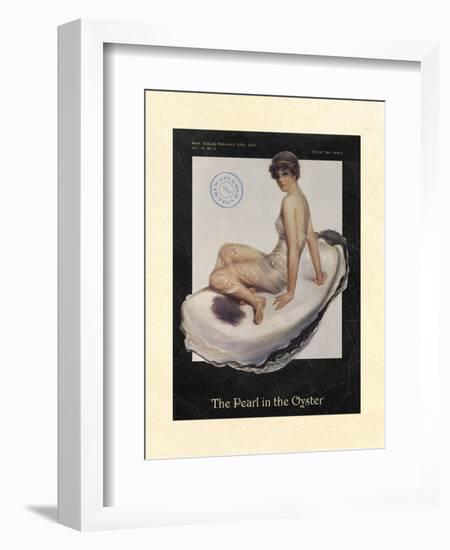 The Pearl in the Oyster-null-Framed Art Print