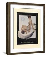 The Pearl in the Oyster-null-Framed Art Print