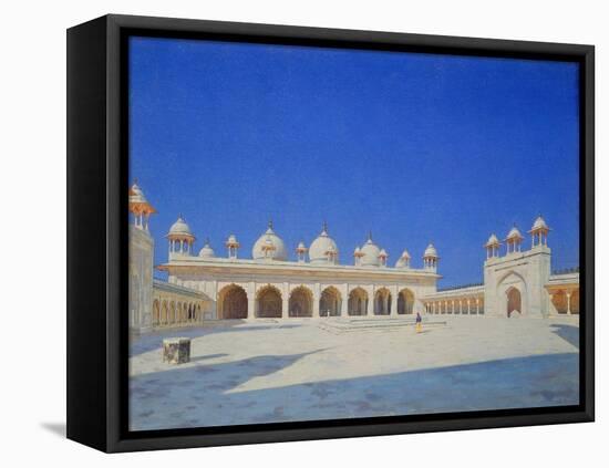 The Pearl (Mothi-Maschdschid) Mosque in Agra, 1869-Wassili Werestschagin-Framed Stretched Canvas