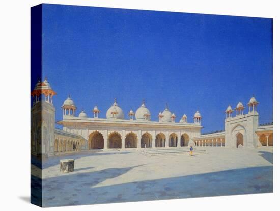 The Pearl (Mothi-Maschdschid) Mosque in Agra, 1869-Wassili Werestschagin-Stretched Canvas