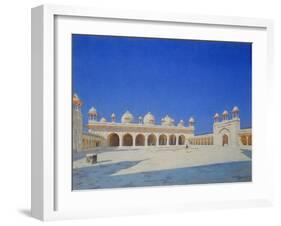 The Pearl (Mothi-Maschdschid) Mosque in Agra, 1869-Wassili Werestschagin-Framed Giclee Print