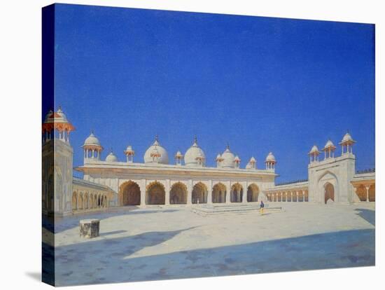 The Pearl (Mothi-Maschdschid) Mosque in Agra, 1869-Wassili Werestschagin-Stretched Canvas