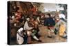 The Peasant Dance, 1568-1569-Pieter Bruegel the Elder-Stretched Canvas