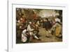 The Peasant Dance-Pieter Bruegel the Elder-Framed Premium Giclee Print