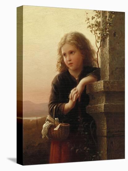 The Peasant Girl, 1875-Alfred Thompson Bricher-Stretched Canvas