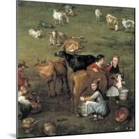 The Peasant Life (Detail)-Jan Brueghel the Elder-Mounted Art Print