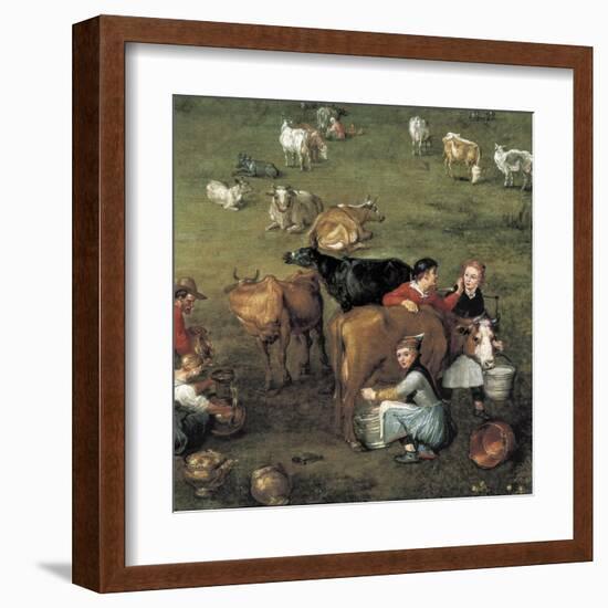 The Peasant Life (Detail)-Jan Brueghel the Elder-Framed Art Print