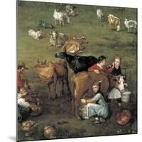 The Peasant Life (Detail)-Jan Brueghel the Elder-Mounted Art Print