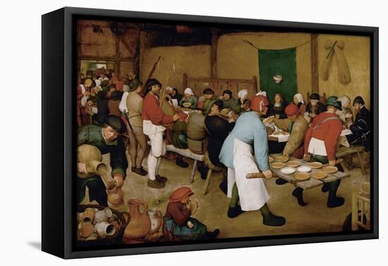The Peasant Wedding, Ca 1568-Pieter Bruegel the Elder-Framed Stretched Canvas
