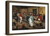 The Peasant Wedding - Oil on Canvas, 1568-Pieter the Elder Brueghel-Framed Giclee Print