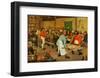 The Peasant Wedding-Pieter Bruegel the Elder-Framed Art Print