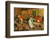 The Peasant Wedding-Pieter Bruegel the Elder-Framed Art Print