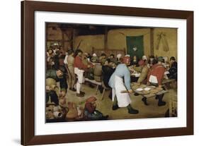 The Peasant Wedding-Pieter Bruegel the Elder-Framed Premium Giclee Print