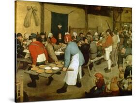 The Peasant Wedding-Pieter Bruegel the Elder-Stretched Canvas