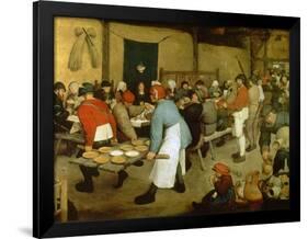 The Peasant Wedding-Pieter Bruegel the Elder-Framed Giclee Print