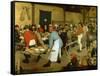 The Peasant Wedding-Pieter Bruegel the Elder-Framed Stretched Canvas