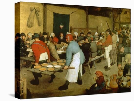 The Peasant Wedding-Pieter Bruegel the Elder-Stretched Canvas