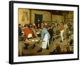 The Peasant Wedding-Pieter Bruegel the Elder-Framed Giclee Print