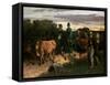 The Peasants of Flagey Returning from the Fair, 1855-Gustave Courbet-Framed Stretched Canvas