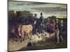 The Peasants of Flagey Returning from the Fair-Gustave Courbet-Mounted Giclee Print
