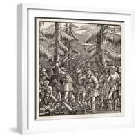 The Peasants Rise up and Revolt for the Abolition of Feudal Dues Serfdom and Tithes-Hans Luesselburger-Framed Art Print