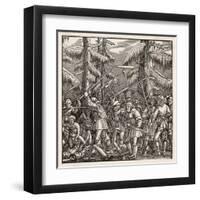 The Peasants Rise up and Revolt for the Abolition of Feudal Dues Serfdom and Tithes-Hans Luesselburger-Framed Art Print