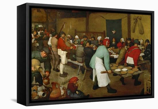 The Peasants' Wedding, 1568-Pieter Bruegel the Elder-Framed Stretched Canvas