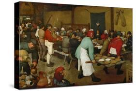 The Peasants' Wedding, 1568-Pieter Bruegel the Elder-Stretched Canvas