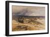 The Peat Gatherers near Bettws Y Coed, North Wales watercolor-David Cox-Framed Giclee Print