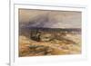 The Peat Gatherers near Bettws Y Coed, North Wales watercolor-David Cox-Framed Giclee Print