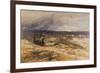 The Peat Gatherers near Bettws Y Coed, North Wales watercolor-David Cox-Framed Giclee Print