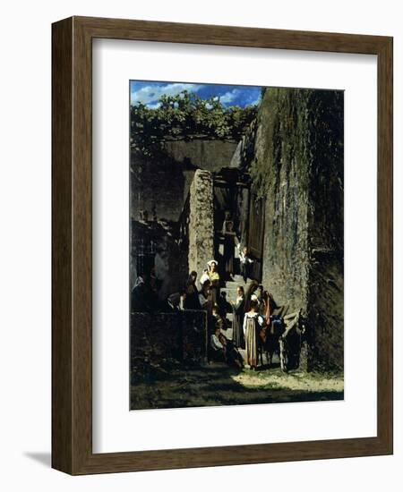 The Peddler of La Spezia-Telemaco Signorini-Framed Giclee Print