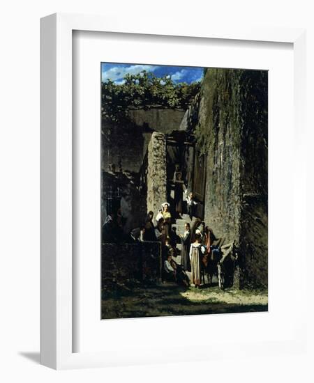 The Peddler of La Spezia-Telemaco Signorini-Framed Giclee Print