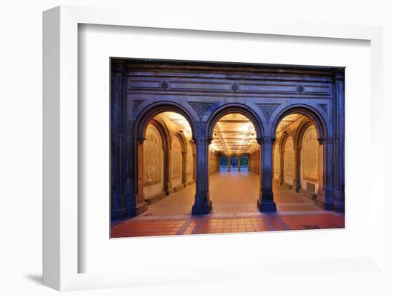 The Pedestrian Underpass at Bethesda Terrace, Central Park, New York City.-SeanPavonePhoto-Framed Photographic Print