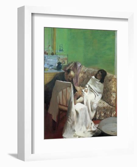 The Pedicure, 1873-Edgar Degas-Framed Giclee Print