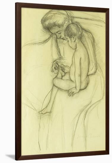 The Pedicure-Mary Cassatt-Framed Giclee Print