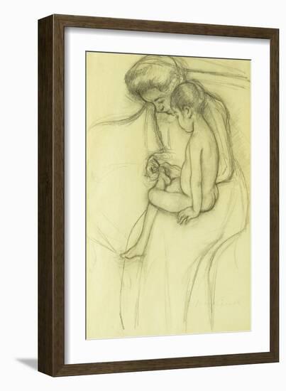 The Pedicure-Mary Cassatt-Framed Giclee Print