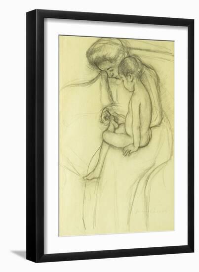 The Pedicure-Mary Cassatt-Framed Giclee Print