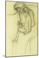 The Pedicure-Mary Cassatt-Mounted Giclee Print