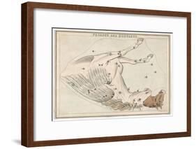 The Pegasus and Equuleus Constellation-Sidney Hall-Framed Art Print