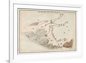 The Pegasus and Equuleus Constellation-Sidney Hall-Framed Art Print
