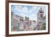 The Pelourinho or Historic Center of Salvador in the Mid Day Sun-Alex Saberi-Framed Photographic Print