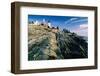 The Pemaquid Point Lighthouse with Rocky Shoreline-George Oze-Framed Photographic Print