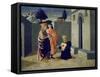 The Penance of King David or David before Prophet Nathan-Francesco Di Stefano-Framed Stretched Canvas