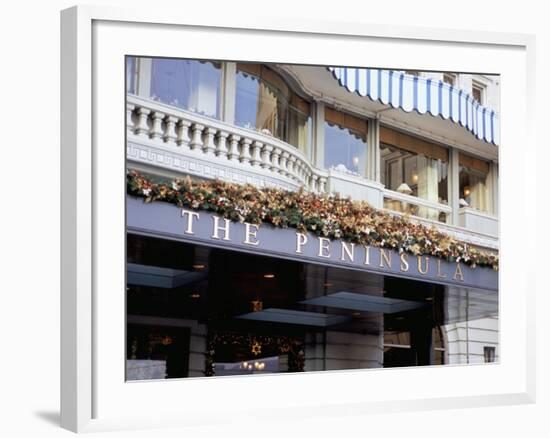 The Peninsula Hotel, Tsim Sha Tsui, Kowloon, Hong Kong, China-Amanda Hall-Framed Photographic Print