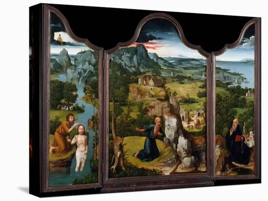 The Penitence of Saint Jerome, c.1512-15-Joachim Patenier or Patinir-Stretched Canvas