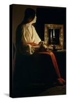 The Penitent Magdalen, c.1640-Georges de La Tour-Stretched Canvas